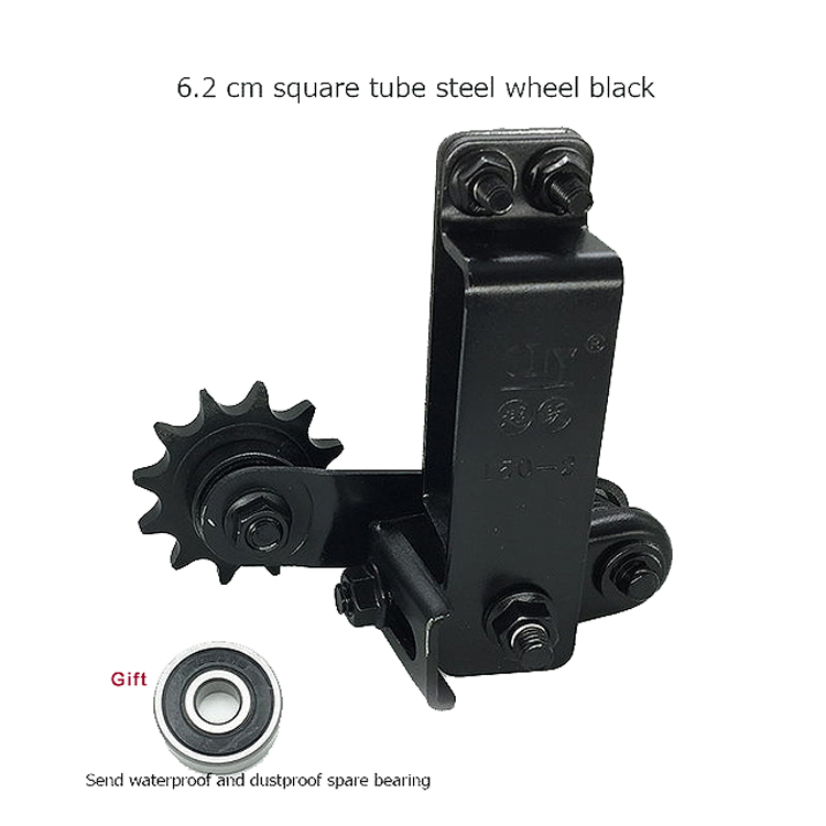 Ulepszony łańcuch motocyklowy elastyczny regulator automatyczny napinacz przewodnik łańcuch biegów dla samochodów sportowych Off-road SUV akcesoria do modyfikacji: 6.2cm square black