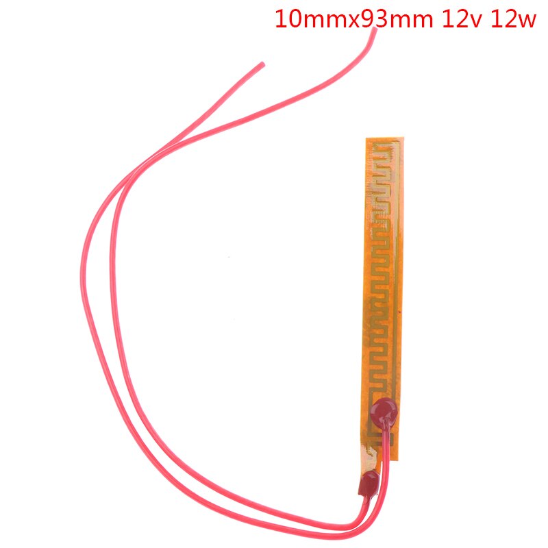 5/12/24V Pi Verwarming Film Plaat Polyimide Elektrische Verwarmde Panel Pad Mat Lijm Verkoop: 1