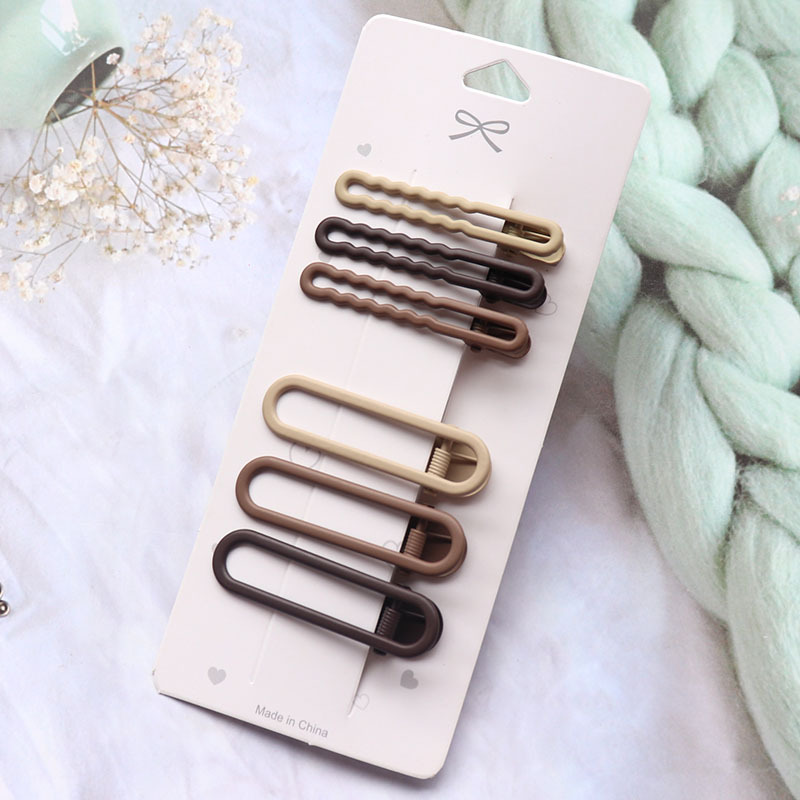 Accesorios de pinza para el cabello para mujer Pinzas Para El Cabello Pince Cheveux para niñas Pelo coreano lindo lado marrón Mujer Pins: Azul cielo