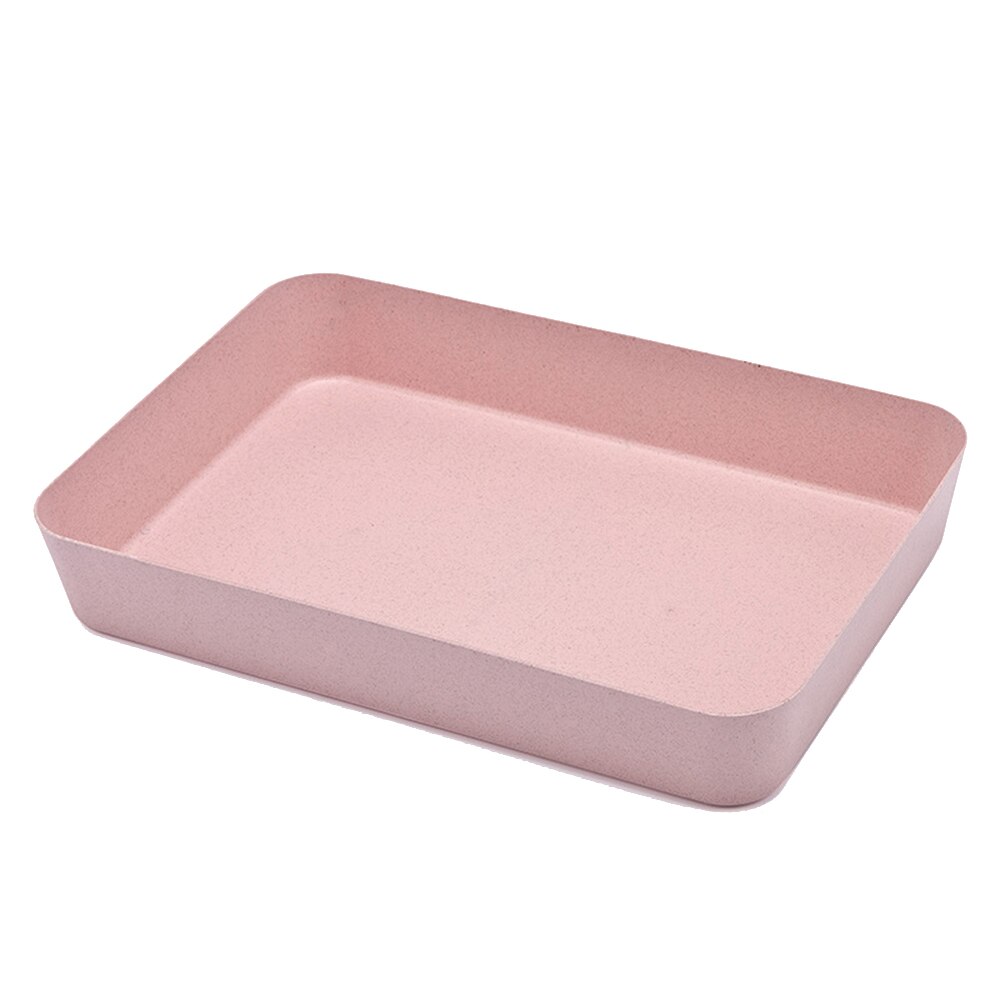 1pc plastlåda förvaringsfack organisator nedbrytbart material lagring avdelare kök verktyg livsmedelsförvaring: Rosa l