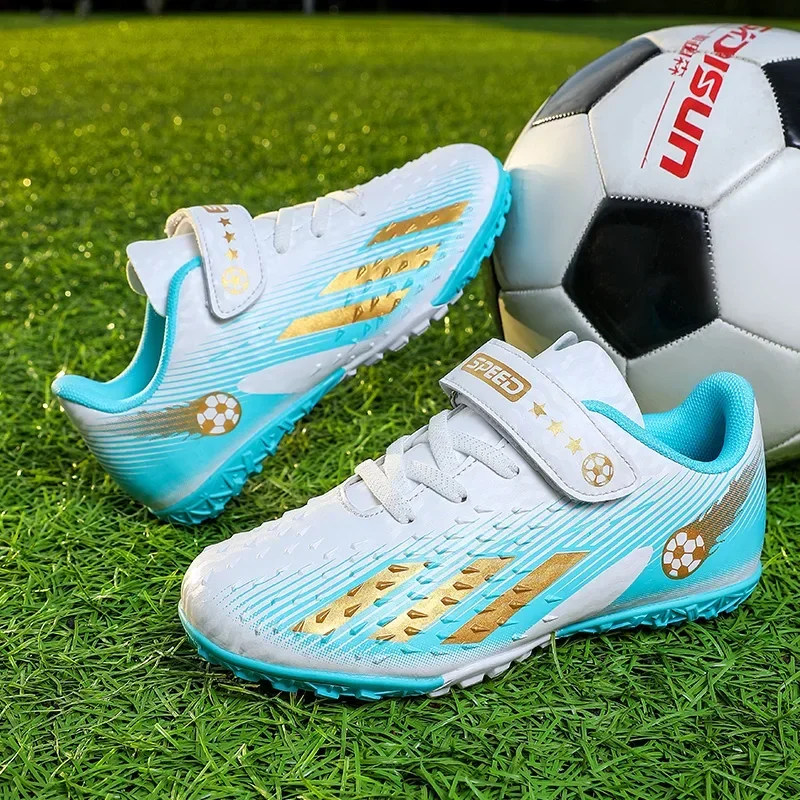 Børnefodboldstøvler society cleats fodboldstøvler drenge indendørs fodboldstøvler børn skridsikre hurtige træningssko kampstøvler
