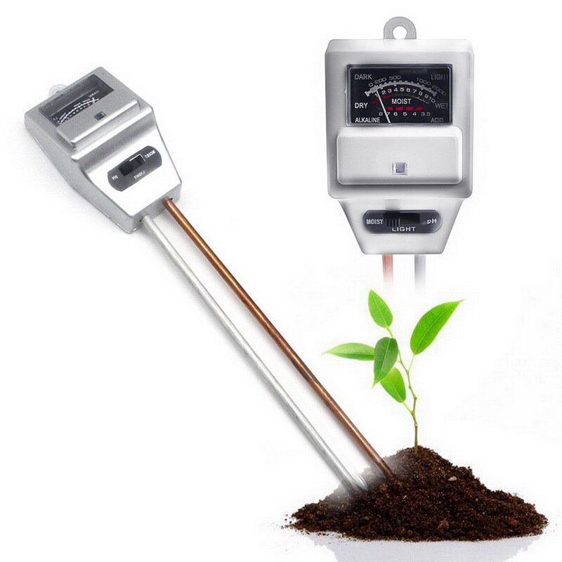 3 IN 1 Digital Soil Moisture Sunlight PH Meter Tester for Plants Flowers Acidity Moisture Measurement Garden Tools Soil water: 4