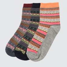 Trendyol 3'lü Jacquard Knitted Socks TWOAW21CO0153: Default Title