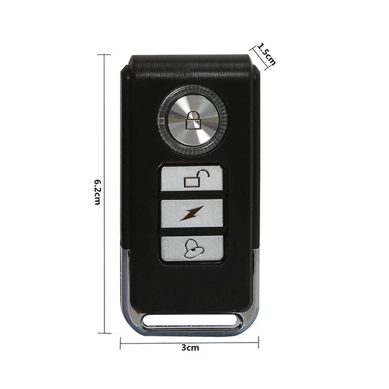 113dB Wireless Anti-Theft Vibration Motorcycle Bicycle Waterproof Security Bike Alarm with Remote XR
