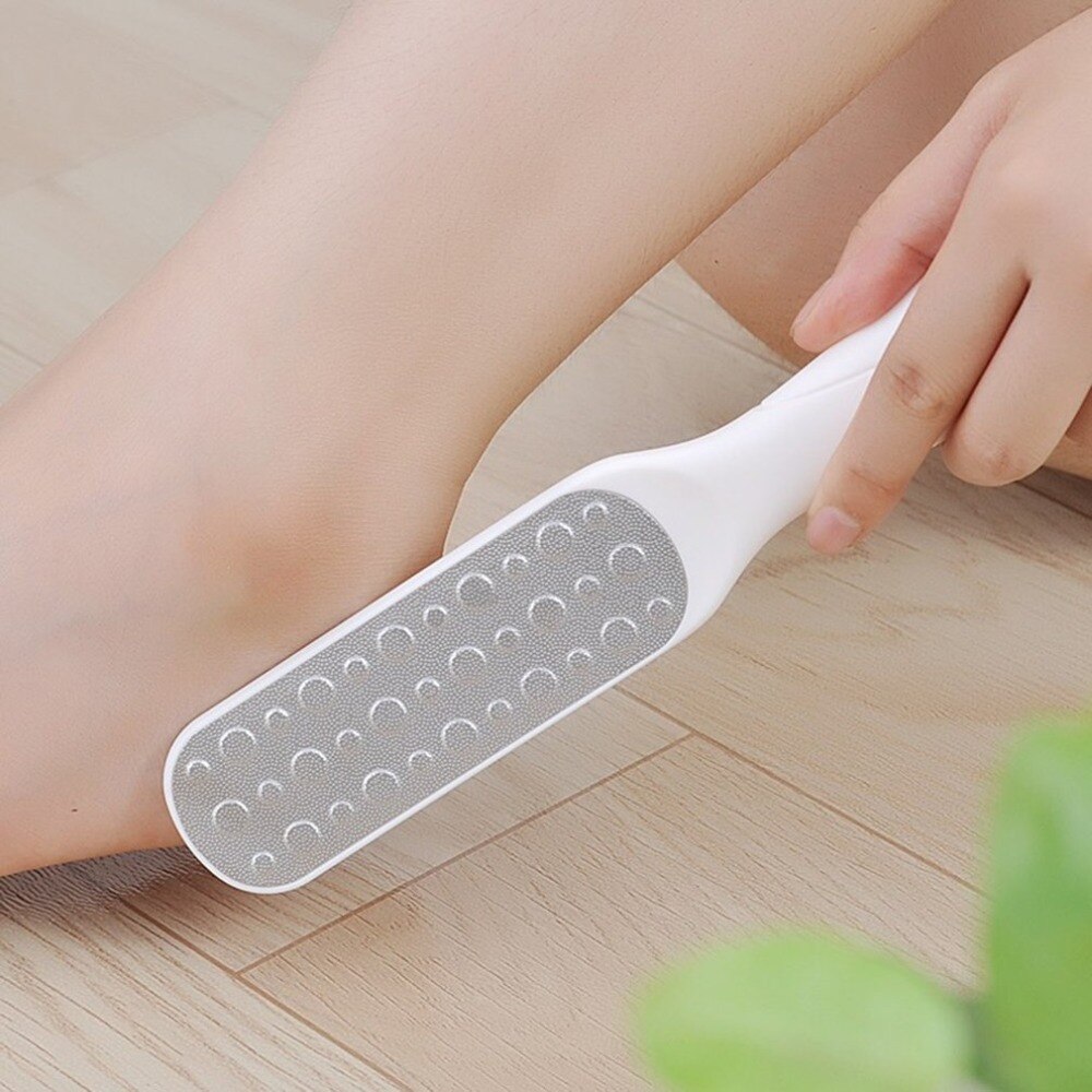 Dubbelsidig fotborste skrubbfötter massage bad skrubbborstar exfolierande spa dusch ta bort död hud rengöringsborste