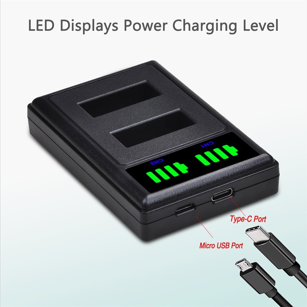 4x SJ4000 PG1050 bateria + typu c doprowadziło podwójna ładowarka dla SJCAM sj4000 sj5000 j7000 sj8000 sj9000 4K M10 EKEN H8 H8R H9 A80 A70 A60