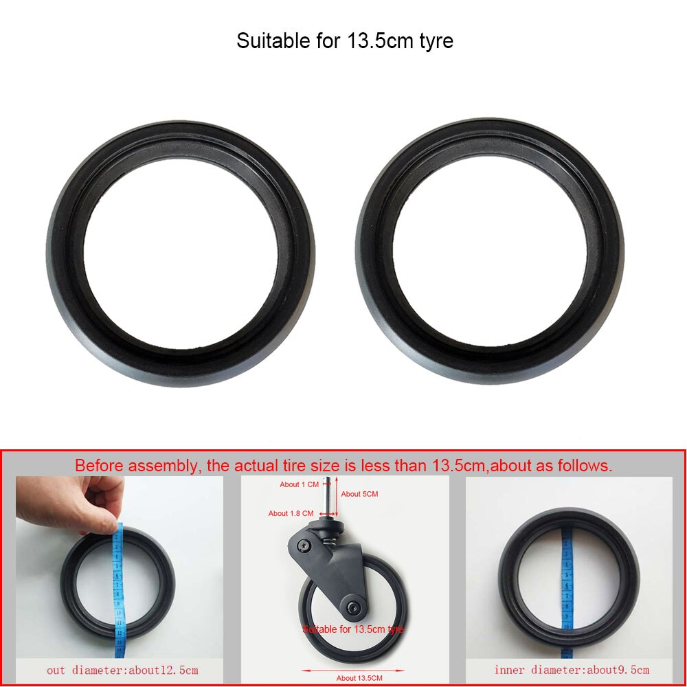 yoyo passeggino ruote coperchio anteriore e posteriore accessori carrello per bambini per Yoyayoyo Vovo Babyyoya serie bambino macchina: 13.5cm tyre copertina 2