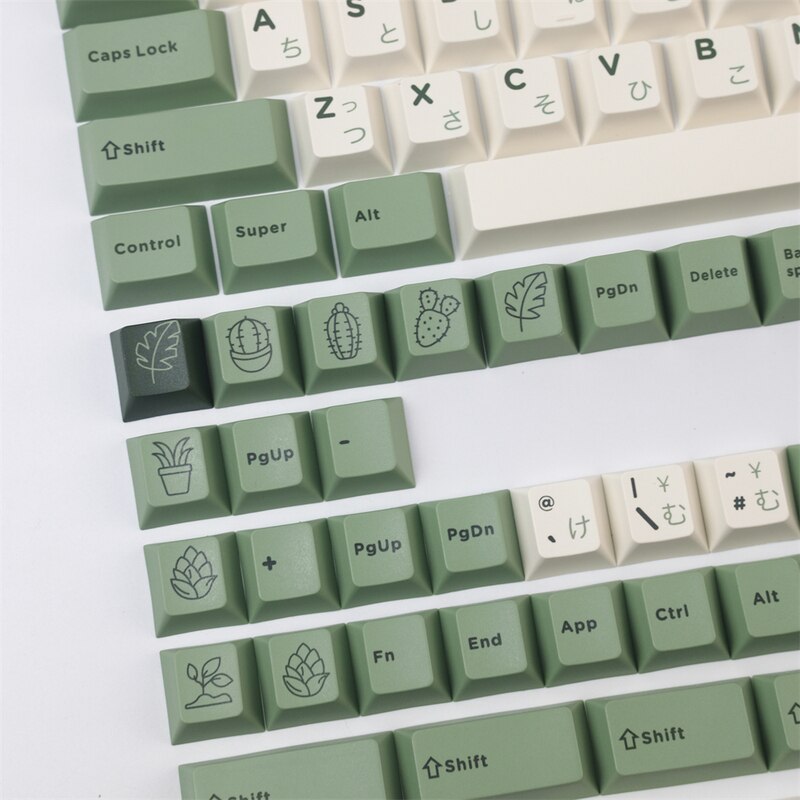 Gmk desert botanical keycaps pbt dye subbed japanska key caps cherry profile keycap med 2.25u 2.75u 3u 7u blanksteg iso enter