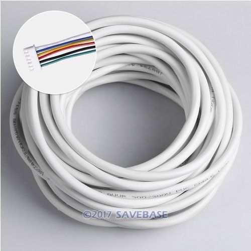 HOMSECUR 6 Core 15m White Standard Copper Cable For Intercom System