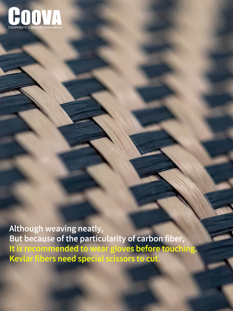 COOVA-tela De Fibra De Carbono y Kevlar, tejido Jacquard Por Mayor, F217, 3K