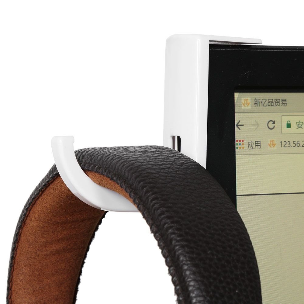 1pc selbst klebender Kopfhörer haken Headset KleiderbüGel Halfter Haken Band Aufkleber für Schreibtisch PC Anzeige Monitor Kunststoffst änder Zubehör