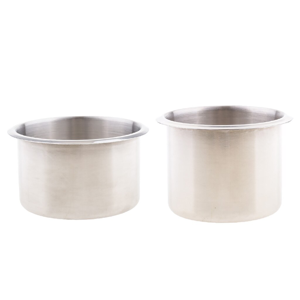 2pcs Stainless Steel Recessed Cup Drink Holder For Marine Boat RV Camper 68x55mm/90x55mm