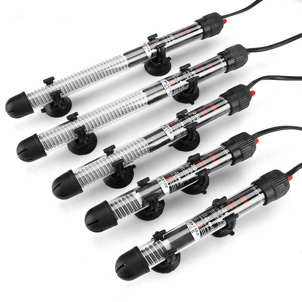 Mini Fish Tank Heater Submersible Adjustable Water Heater Stick 25/50/100/200/300W SNO88