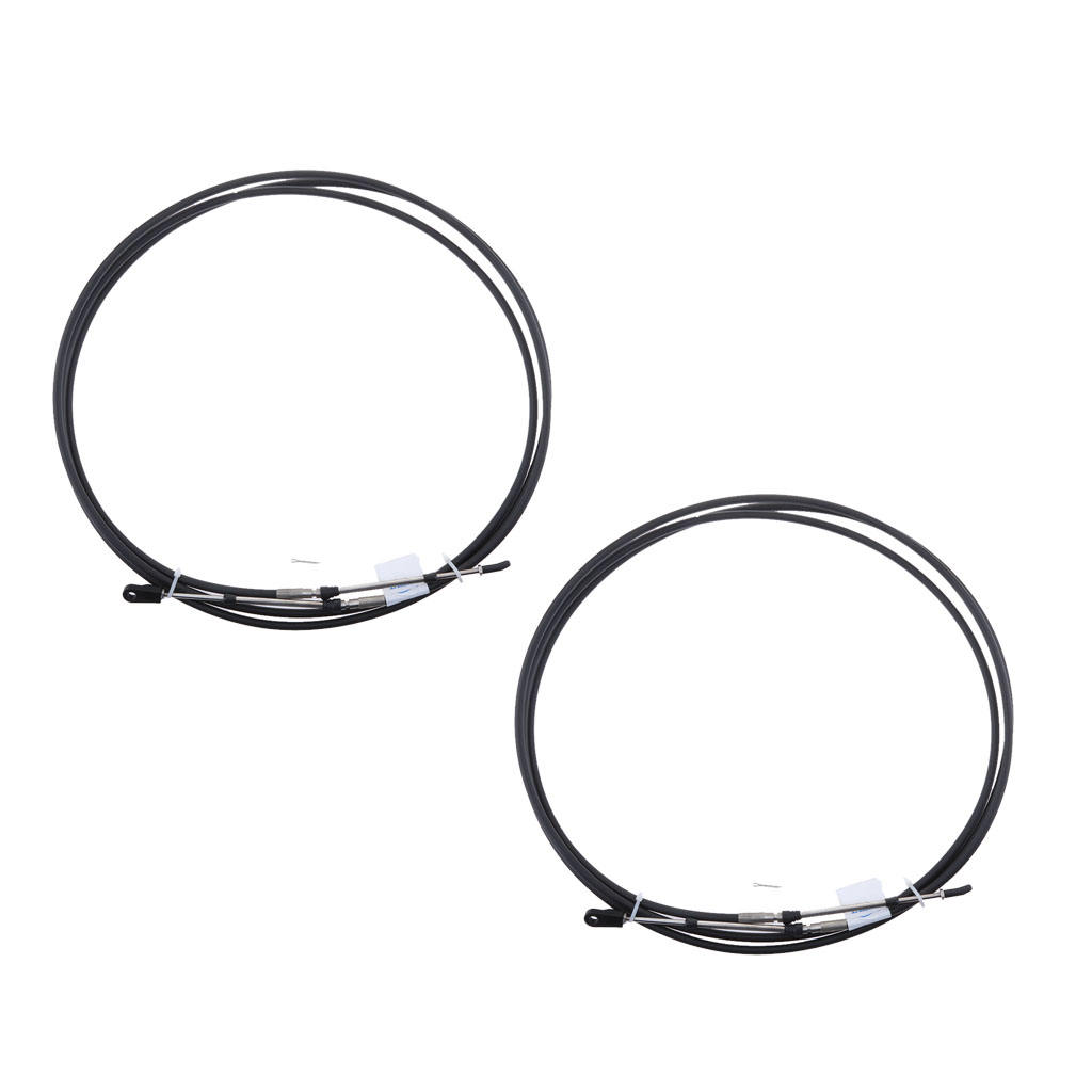 Accélérateur/câble de télécommande pour moteur hors-bord Yamaha, 10 pieds, 2 paquets, pour moteur de bateau Yamaha (noir)
