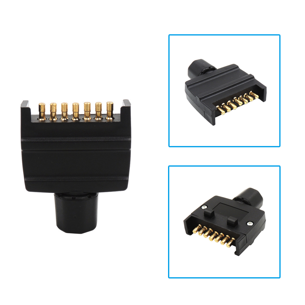 7-Pin Plug Trailer Adapter Waterdichte Truck Licht Connector Plug Voor Caravan Trailers Adapter Auto Socket Batterij Connectors