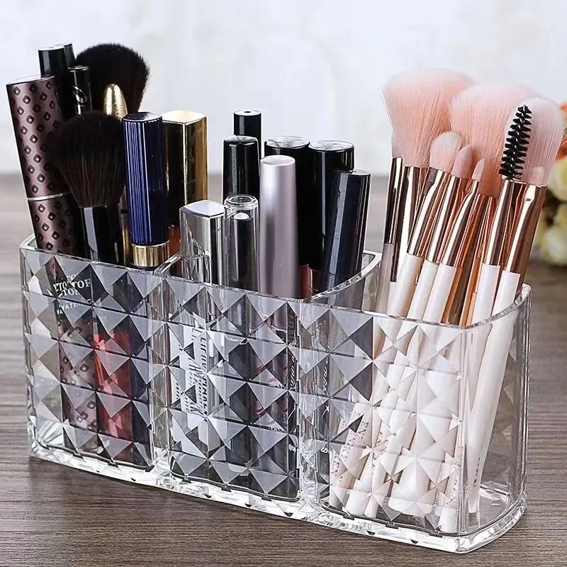 1-teiliger Spiegelschrank mit Rautenmuster, Aufbewahrungsbox, Badezimmer, Badezimmer, Kosmetik, Lippenstift-Aufbewahrungsregal