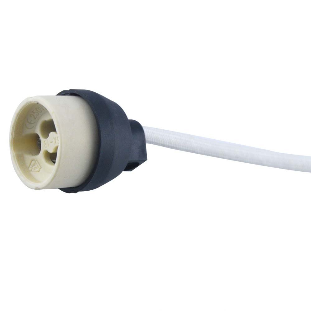 2PCS gu10 Socket Base Connector Stand Ceramic Lamp wiring For GU10 Base Halogen Socket or GU10 Led Bulb