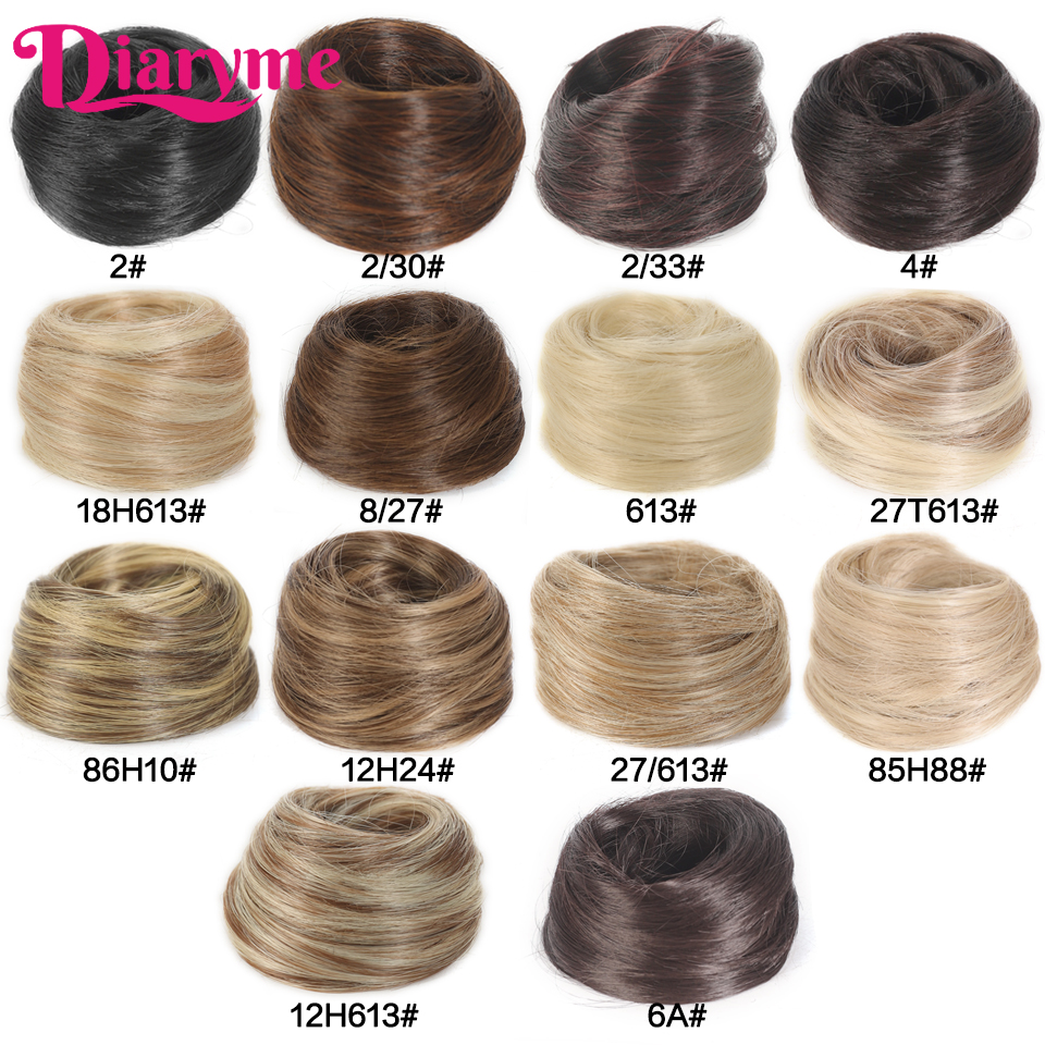 Cabelo sintético coque mulher em linha reta updo laço de cabelo elástico de borracha chignon extensões de cabelo faixas de cabelo natural fo