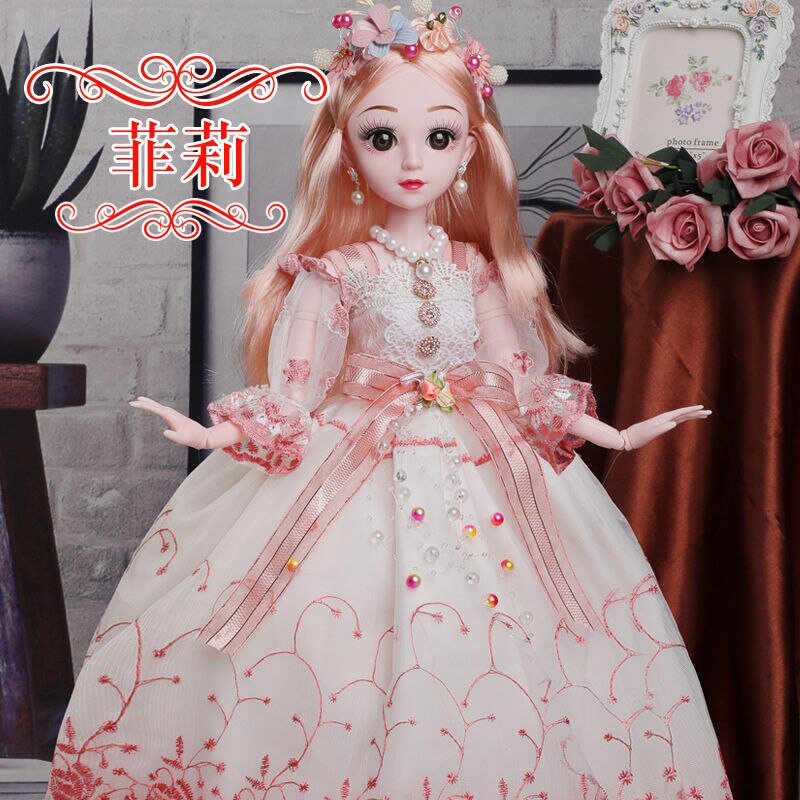 Moda lalka 60cm moda dziewczyna lalki duże oryginalne ręcznie 1/3 lalka pełny zestaw 18 łączona lalka dziewczyny zabawki dla dzieci dzieci prezent: Szary / bez pudełka