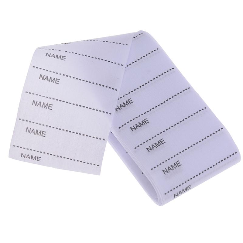 200Pcs Wit Wasbare Ijzer Op Naam Labels Kleding Label Kledingstuk Tags Marker Set Voor Naaien Kleding Accessoires