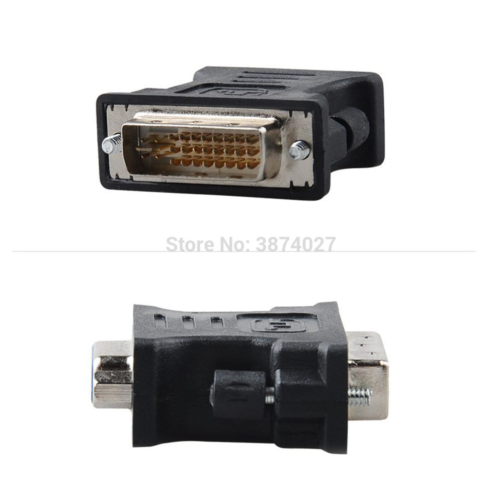 Dvi 24+5 hane till vga kvinnlig video monitor projektor adapter omvandlare dvi vga adapter kontakt adapter