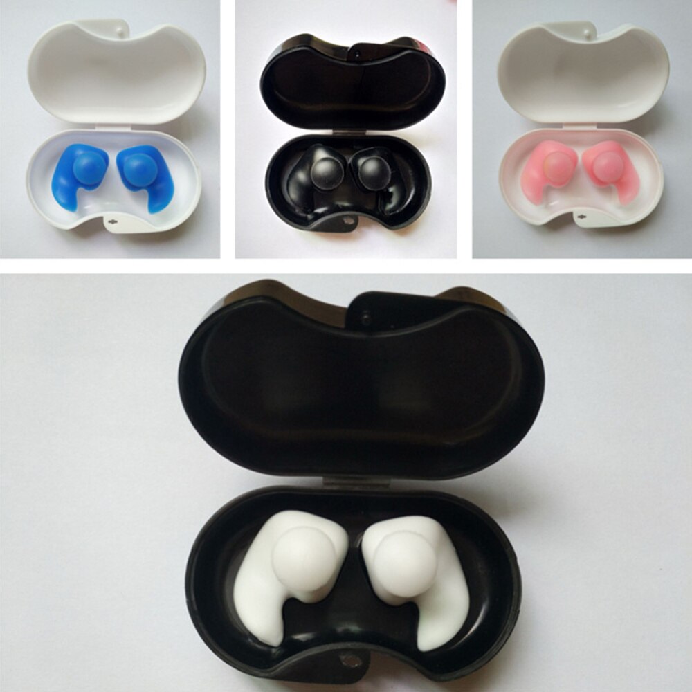 4 paar waterdichte, draagbare en duurzame oordopjes met paddestoelvormige structuur, waterdichte oordopjes voor zwemmen, kinderen