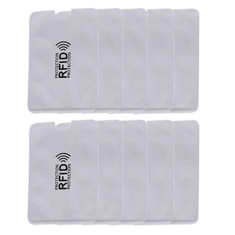 RFID-blockierende Kartenhülle, Aluminiumfolie, Diebstahlschutz, Swipe, Entmagnetisierungshülle, Abschirmtasche