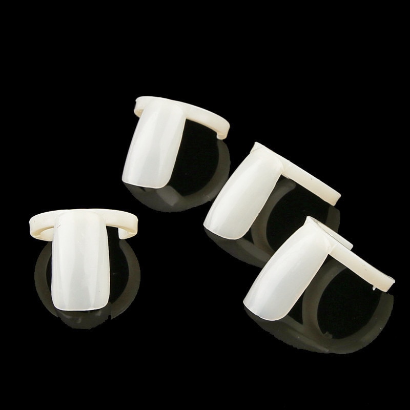 Bague pour vernis à ongles, couleurs naturelles, 50 bâtons, pour pratique Nail Art, bague professionnelle en acrylique