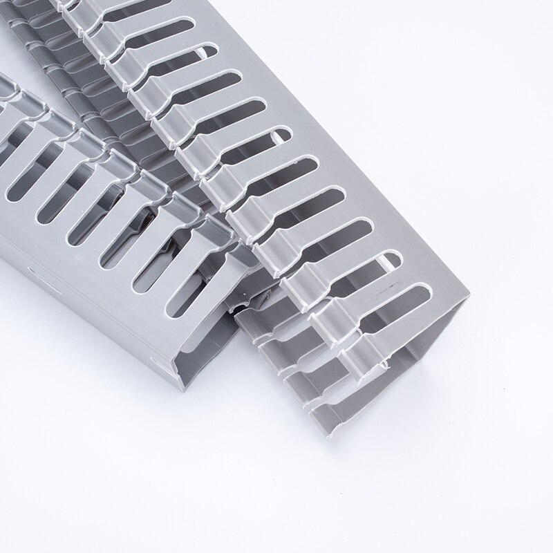 PVC Plastic Industrial Flame Retardant Insulated Distribution Box Control Cabinet U-Type Wiring Trough 50mm*50mm*30CM*4