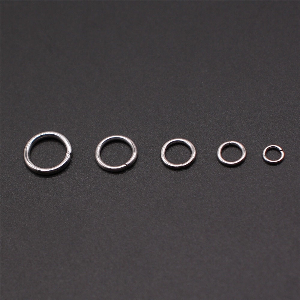 100Pcs Rvs Ringetjes & Split Ring Voor Sieraden Maken Diy Sieraden Bevindingen Sieraden Accessoires 3Mm 4mm 5Mm 6Mm 7Mm