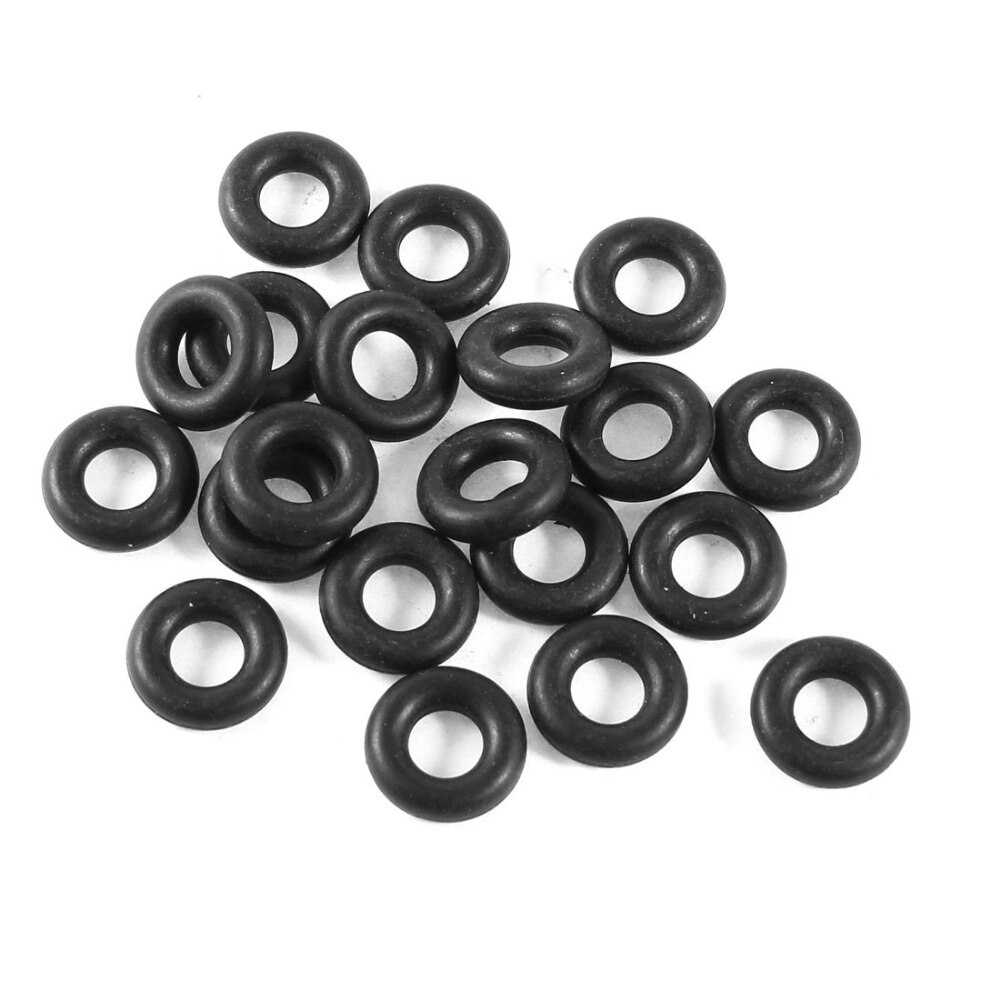 20 stks 13mm Buitendiameter 6mm Binnendiameter 3.5mm Dikte Flexibele Rubber O Ring Black Sealing Filter pakking