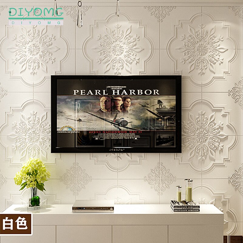 Roof Ceiling Wallpaper 3D PVC Self-adhesive Wall Sticker Waterproof Wallpaper for Living Room Bedroom Decor Sticker Contact Pape