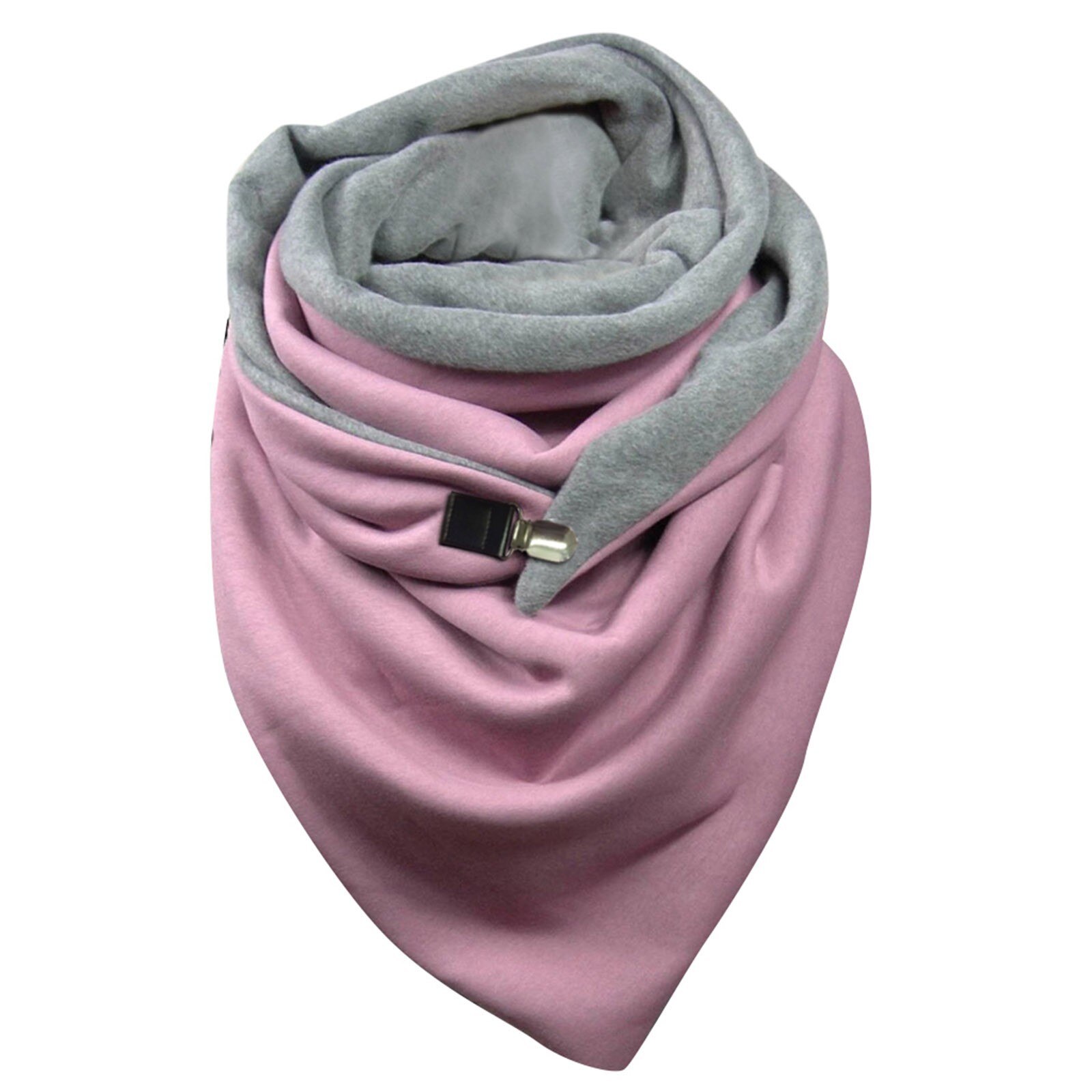 Bufanda estilo hijab con estampado de gato para mujer, chal multiusos con botón Retro, 80cm-100cm, para invierno: I