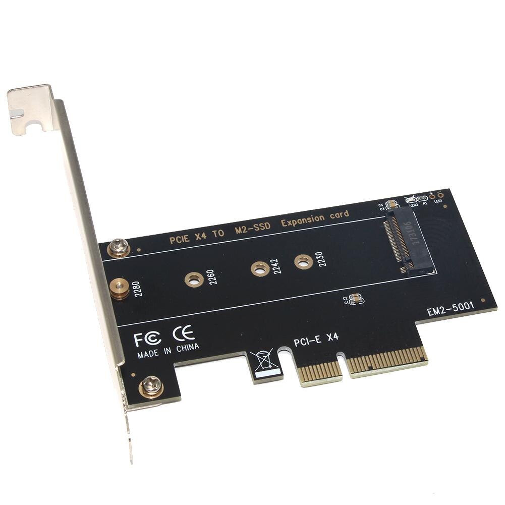 Ssu EM2-5001 Pci-E 3.0 X4 Om Nvme M.2 Ngff M Sleutel Ssd Riser Uitbreidingskaart