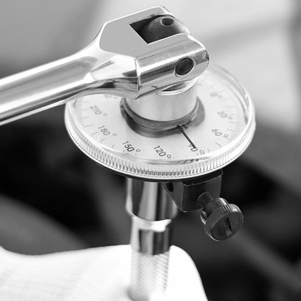 Car 360 Degree 1/2inch Drive Angle Torque Gauge Meter Measurer Tool with Wrench