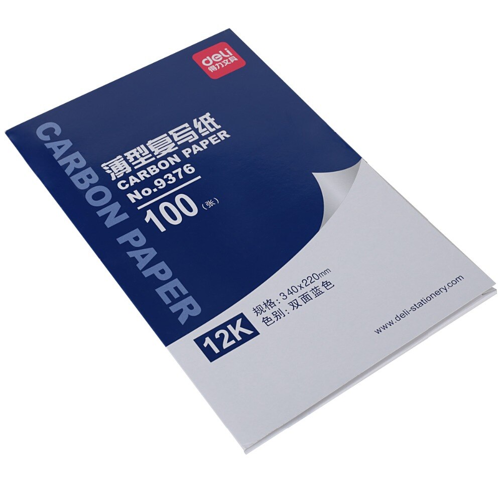 thumbnail image 2 of TINA Single Side Blue Carbon Paper - Box Of 100 Sheets F4 Size (8.25" X 13") For Typing, Tracing & Crafts 2 of 12