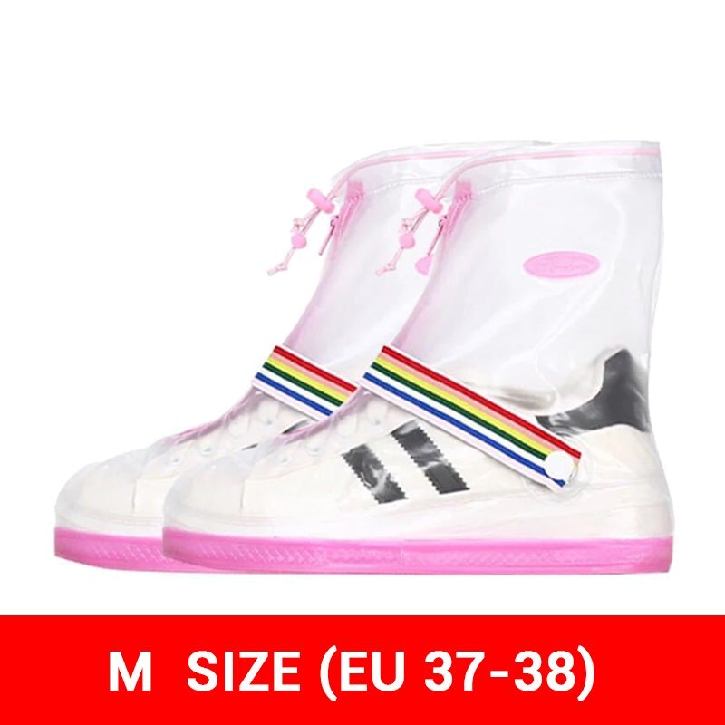 Motorrad Regen Schuhe Abdeckungen Motorrad Stiefel Überschuhe Wasserdichte Fahrrad Radfahren Biker Rutschfeste Regendicht Moto Stiefel Reusable: H-188-M-Pink