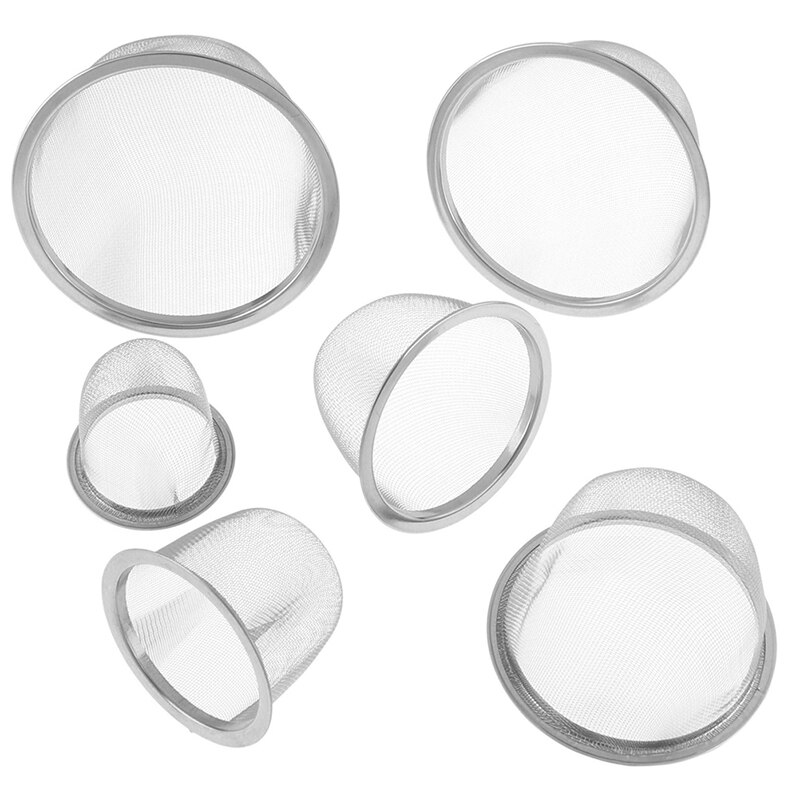 Herbruikbare Diameter Rvs Mesh Thee-ei Zeef Theepot Tea Leaf Spice Filter Drinkware Keuken Accessoires 5-9.5 Cm
