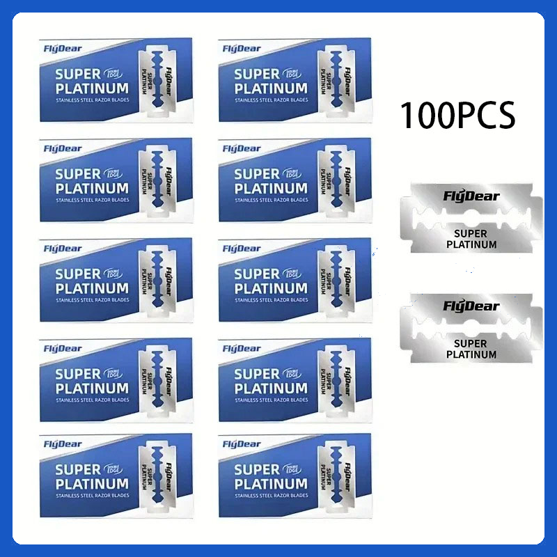 10-100pcs Classic Retro Stainless Razor Men's Safety Razors Barber Tool Double Edge Shave Hair Removal Razor