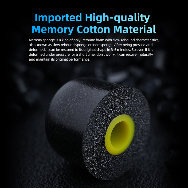 KZ FT01 Foam Tips Noise Isolating Comfortable Memory Foam Ear Tips Ear Pads Earbuds For In Earphone Headphones Accessories
