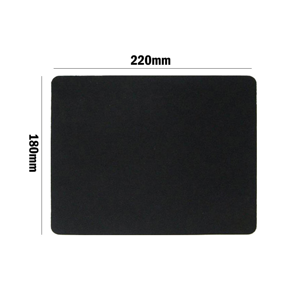 Prezzo di fabbrica 22*18 centimetri Universale topo pad Zerbino per il computer Portatile Del computer tavoletta PC Solido di colore Nero pad Confortevole morbido MousePad: Default Title