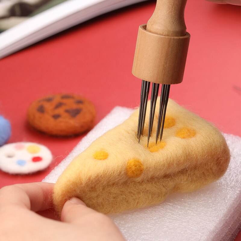 IMZAY-Kit de fieltro de aguja 2g/3g, materiales de tela de fibra de lana, herramientas, conjunto de accesorios, paquete artesanal hecho a mano para principiantes