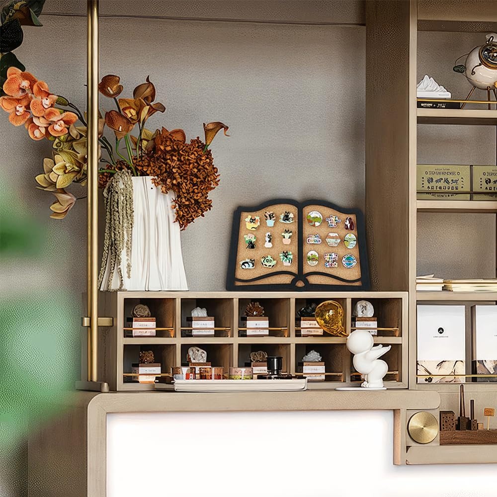 1 pc spillo tavola Libro Bacheca in sughero Tabellone per bollettino Tabellone in sughero montato a parete spesso 0,8 pollici