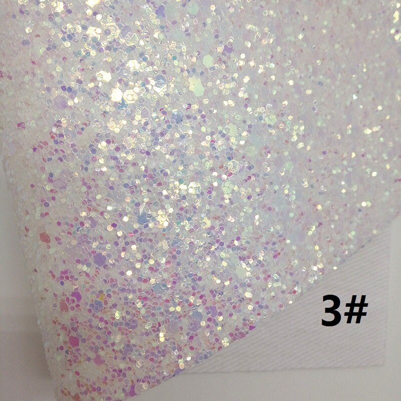 Witte Glitter Leer, Mesh Glitter Stof, krokodil Reliëf Kunstleer Lakens Voor Boog A4 21X29Cm Twinkling Ming KM170