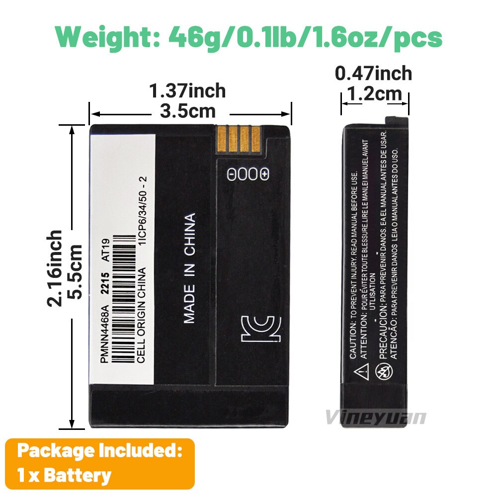 2300mAh PMNN4468A（PMNN4468B PMNN4468) RechargeaBattery For Motorola SL300 SL1M SL2M SL1K SL2K Radio Replacement Li-Ion Battery