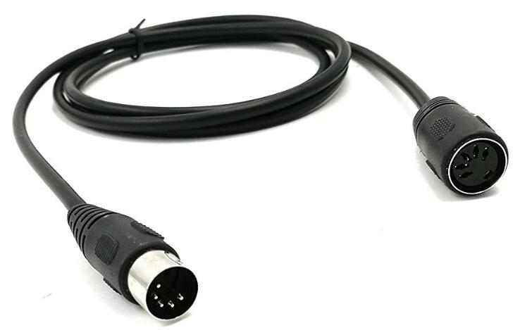 Cable de extensión MIDI de 5 pines, Cable adaptador MIDIAT de Audio DIN macho a hembra de 5 pines para teclado MIDI, cable de 50cm, 150cm y 300cm
