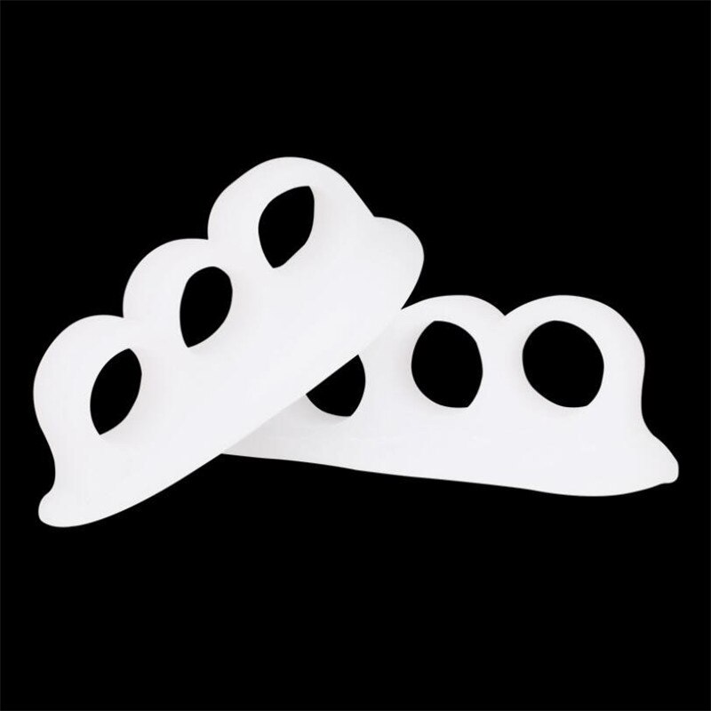 2pc Gel Silicon Toe Separators Stretchers Alignment Overlapping Toes Orthotics Hammer Orthopedic Cushion Feet Care Shoes Insoles