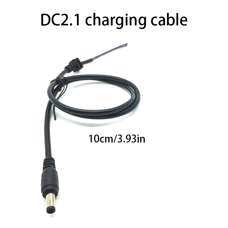 E-bike Lithium Battery Screw Integrated Interface DC2.1 /2.5 Pin With Cover Round Hole Power Connection Charging Port: Light Grey