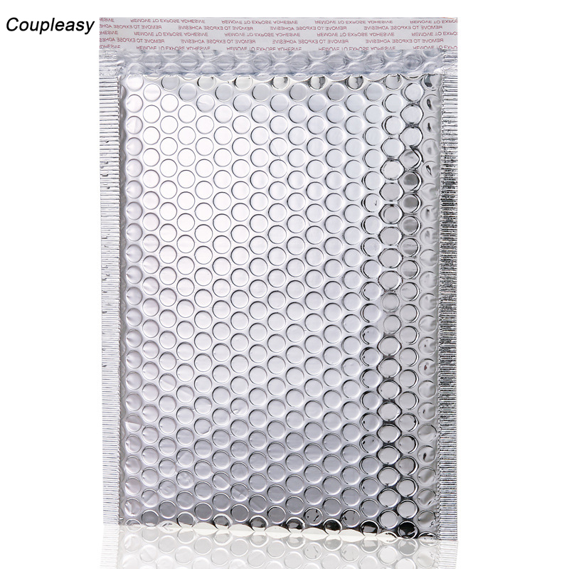 30PCS/Lot Silver Plastic Bubble Bags Waterproof Mailers Padded Envelope Packaging Shockproof Bubble Bags