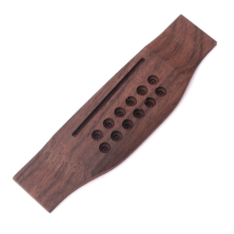 Rosewood Bridge for 12 String Acoustic Guitar Accessories Part Replacement Guitar Part Accessories
